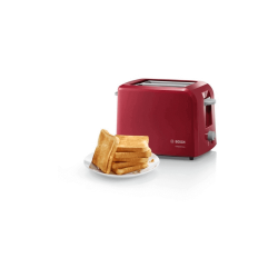 Grille pain Toaster Bosch TAT3A014 rouge puissance de 890W et centrage automatique des tranches