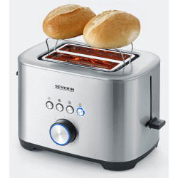 Severin AT2510 Toaster 2 fentes avec fonction Bagel 800W avec pour réchauffer viennoiseries