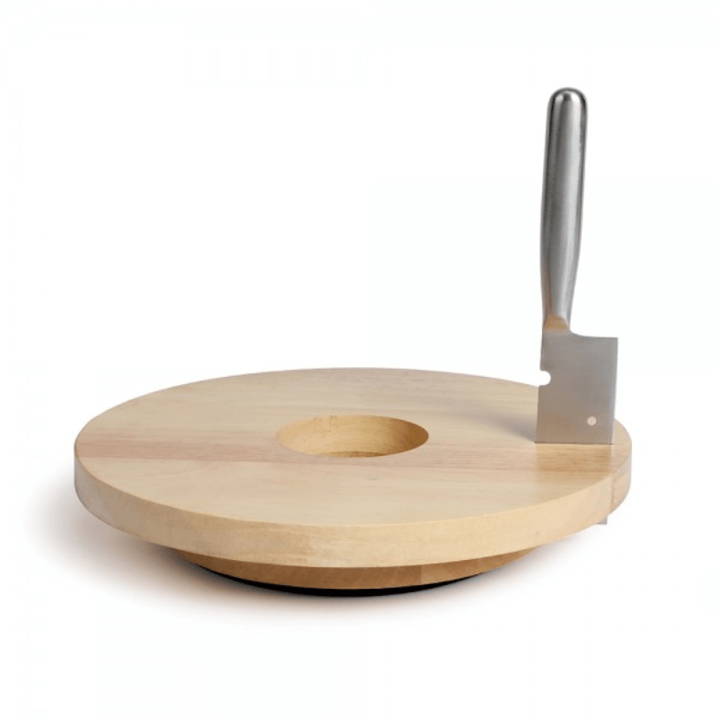 Livoo plateau à fromage tournant avec encoches pour couteau en bois d’hévéa Livoo MES139 Livoo plateau à fromage tournant avec encoches pour couteau en bois d’hévéa Livoo MES139