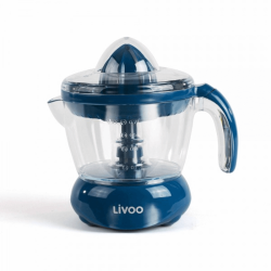 Livoo Presse agrume électrique bleu puissance de 25W bol de récupération 700 ml