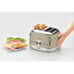Ariete Grille pain vintage toaster 4 fentes 1600W
