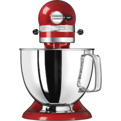 Kitchenaid robot pâtissier Artisan rouge empire avec puissance de 300W et grand bol de 4,8L 5KSM125EER