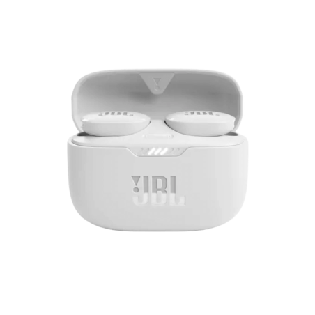 Écouteurs sans fil JBL Tune 130NC TWS Blanc Bluetooth avec réduction de bruit et 40 heures d'autonomie