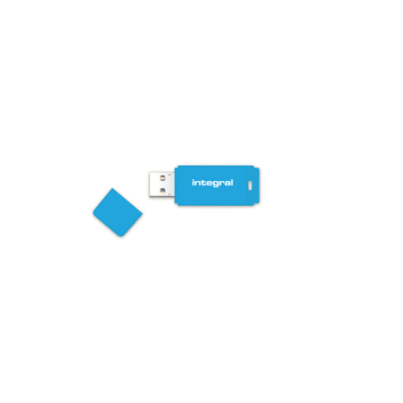 Clé USB Integral Neon Bleu 64Go avec capuchon livraison gratuite