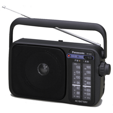 Panasonic RF-2400DEG-K Radio FM/AM portable Tuner numérique noir