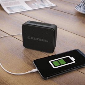 Grundig Enceinte portable Bluetooth Jam Black avec 30 heures d'autonomie et possibilité de recharger son téléphone