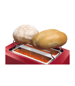 Grille pain Toaster Bosch TAT3A014 rouge 890W avec accessoires de réchauffage du pain intégrés