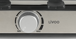 Appareil à raclette Livoo 8 personnes avec puissance de 1400 W et Thermostat réglable DOC258