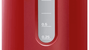 Bouilloire électrique Bosch TWK3A014 CompactClass rouge  avec puissance de 2400W et niveau visible de l'eau