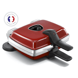 Lagrange Gaufrier 039514 Super 2 Antiadhésif 1000W Gaufres en forme de coeur Reversible sur socle fabriqué en France