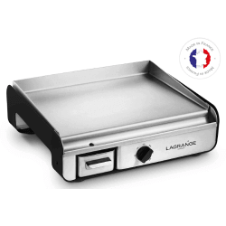 Lagrange 219152 Plancha électrique 2300W avec plaque en acier inoxydable fabriqué en France avec des matériaux de qualité